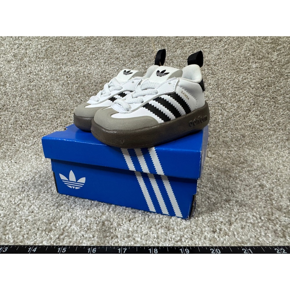 Adidas Adifom Samba 360 I Infant Sneakers White Black IH3506 Size 4K